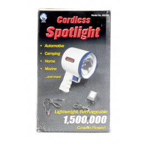 1.5 Million Candle Hand Held Spotlight White w/ Blue Trim 