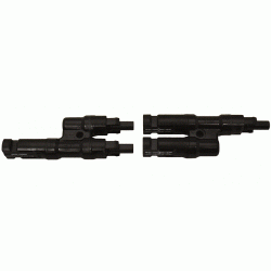 SBC-2 Solar Panel Branch Connectors Package Includes: (1) Female Connector, (1) Male Connector 